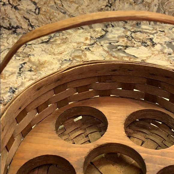 Longaberger Collection 1981 dark stain Basket - Picture 4 of 4